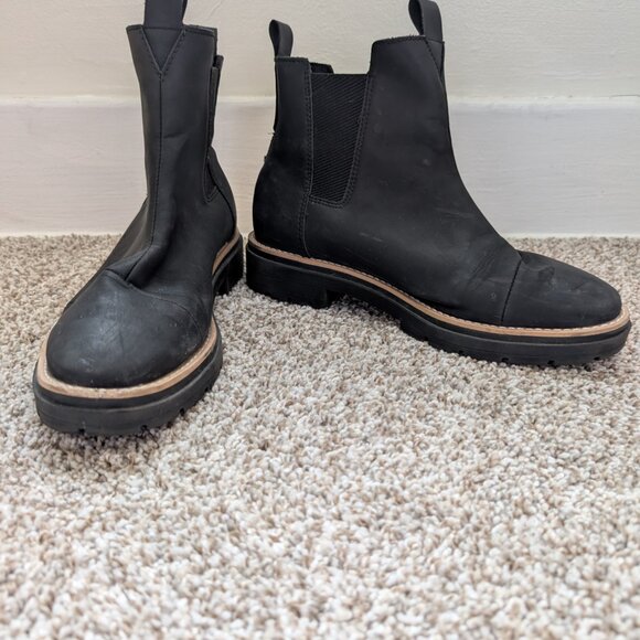 TOMS Skylar Chelsea Boot Black Women's Size 8.5 - Picture 4 of 8
